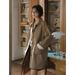 Korean-style Retro Artistic Mid-length Trench Coat For Women, New Spring Collection, Stylish And Sophisticated Top_ecoleips.com
