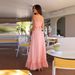 New Women's Clothing 2025 Summer Strap Bow Sweet Top Pleated Fairy Skirt Set For Women_ecoleips.com