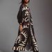 Women's Clothing New Long Skirt Retro Print Long Sleeve Fashion V Neck Lantern SleeveDress Female_ecoleips.com