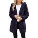 Women's Plush Cardigan Style Fluffy Casual Coat Autumn Winter Plaid Loungewear Clothing For Ladies_ecoleips.com