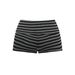 Women's American Style Striped Color-Block Casual Hot Pants Summer Retro Rhinestone Shorts Home Wear_ecoleips.com