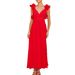2026 Cross-Border Summer Bestseller Chiffon Floral Dress With Backless Design, Cross-Tie Straps, Pleated Large Hem Gown_ecoleips.com