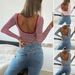 Diyun Foreign Trade 2024 Autumn Winter Y2K Tops Women's European And American Striped Color-Block_ecoleips.com