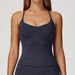 Women's Quick Drying Cross Back Yoga Vest Style Fitness Top For Outdoor Running Sports_ecoleips.com