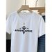 Women's Clothing Summer And Autumn Pure Cotton Bottoming Shirt Simple Casual Short Sleeved Tops Ladies Simple Round Neck Bottoming Shirt T Shirt_ecoleips.com