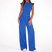 Women's Summer Two-Piece Outfit – Flowy Palazzo Pants With Ruffled Top (S-Xxl) – Casual & Elegant Polyester Set In 7 Colors_ecoleips.com