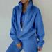 2024 Autumn European And American Women's Clothing Two-Piece Set Sweatshirt Fleece Sports Street Casual Fashion_ecoleips.com