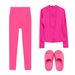 Women's Clothing Three Piece Set Hooded Jacket Cropped Pants Slim Fit Outerwear Elastic Sports Yoga Suit In Stock_ecoleips.com