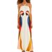Summer Casual Loose Women's Dress Personalized Print Halter Neck Sleeveless Backless Long Dress For Vacation_ecoleips.com