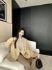 2025 New High-End Elegant Khaki Woolen Blazer Women, Loose Fit, Slimming, Unique And Versatile For Autumn_ecoleips.com