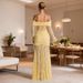European American Style Elegant Lace Off-shoulder Long Dress, Fashionable And Sexy Long-sleeved Backless Slim-fit Dress_ecoleips.com