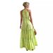 2026 Cross-Border Foreign Trade European And American Summer New High-Waisted Vacation Beach Printed Halter Neck_ecoleips.com