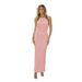 European American Style Women's Backless Pleated Dress Breathable Tie up Ruffled Long Skirt New Arrival_ecoleips.com
