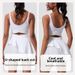 Women's Slimming Elastic Sports Dress Padded Chest Outdoor Running Tennis Dress Hip Lifting Onesie Yoga Outerwear Tight Fitting_ecoleips.com
