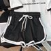 Women's Ice Silk Short Sleeve T-Shirt Breathable Cool Top for Spring Summer Autumn Set with Simple Shorts Inner Layer_ecoleips.com