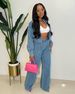 Women's Fashion 2026 New Long-sleeved Trousers Denim Women's Two-piece Set_ecoleips.com