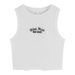 Women's Clothing Black Embroidered Sports Tank Top For Women Short Knitted Sleeveless Outerwear Innerwear Hot Girl Fashion_ecoleips.com