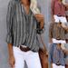 Women's Clothing Fashion Printed Striped Shirt For Women Same Day Delivery Simple Wish_ecoleips.com