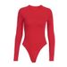American Style Niche Hot Girl Basic Tight-Fitting Long-Sleeve Bodysuit_ecoleips.com