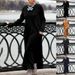 Oversized Velvet Sweater & Knit Lace Maxi Skirt Set – Boho Autumn Outfit (Black/Dark Gray/Orange/Burgundy)_ecoleips.com