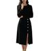 2026 Spring New Women's Clothing European And American Cross-Border Elegant Solid Color Slim Fit Slit Gown Long Dress_ecoleips.com