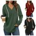 Women's Clothing Solid Color Drawstring Hooded Top Loose Fit Irregular Style Long Sleeve Polyester Hoodie For Spring And Autumn_ecoleips.com