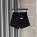 High Waisted Leopard Print Denim Shorts for Women American Style Two Button Wide Leg A-Line Slimming Hot Pants Summer 2023_ecoleips.com
