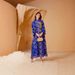 SW67 Women's Puff Sleeve Dress Evening Gown Flower Print Muslim Fashion Collection_ecoleips.com