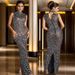 Women's Clothing Fashion Sleeveless Hot Diamond Long Dress_ecoleips.com
