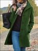 Women's Wool Blend Trench Coat – Mid-Length Autumn Winter Coat, Slim Fit With Stand Collar, Elegant & Warm_ecoleips.com