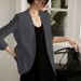 Women's Slim Fit Professional Office Lady Style Suit Jacket Padded Shoulders Casual Fashionable Elegant Spring Autumn_ecoleips.com