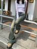 K American Hot Girl Vintage Denim Micro Flared Pants For Women's New Low Rise Slim Fit And Stretchy Flared Pants_ecoleips.com