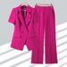 Women's Clothing Purple Short Sleeved Small Suit Jacket For Women Summer Thin New Style Casual Professional Suit Suit Summer_ecoleips.com