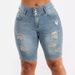 Women's Clothing High Waist Ripped Denim Shorts Women's New Elastic Slim Fit Hip Lifting Shorts_ecoleips.com