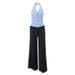 New European American Style Sweet Retro Plaid Halter Top And Loose-fitting Casual Drawstring Long Pants Set For Women_ecoleips.com