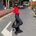 Autumn Bestseller: Denim-colored American Retro Washed Loose Straight-Leg Jeans For Women With Embroidery And Draped_ecoleips.com