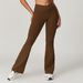 Women's Clothing High Waist Wide Leg Yoga Pants Women's Casual Sports Flared Pants Quick Drying Hip Lifting Nude Cross Tight Fit_ecoleips.com