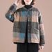 girl Girl Girl Women's Autumn Winter Loose Slimming Small Coat Plus Size Casual Plaid Padded Jacket New Retro Top Cotton Clothing_ecoleips.com