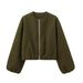 K Fashionable Versatile New Soft Leather Pilot Jacket For Women;_ecoleips.com