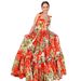Women's Clothing Fashion Anemone Flower Suspender Dress Female Button Suspender Large Swing Mid Length Skirt_ecoleips.com