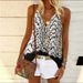 Women's Clothing Sexy Commuter Tank Top Printed Multicolor_ecoleips.com