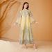 Women's Long Robe Dress Embroidered Fabric Printed with Rhinestones Cross Border Style Muslim Fashion 241101_ecoleips.com