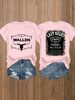 Wallen Last Night Women's Tee - Country Music Graphic, Casual Pink Top_ecoleips.com