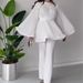 Women's Clothing Spring New Pleated Design Fashionable Temperament Loose Pants Suit For Women_ecoleips.com