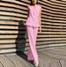 Women's Clothing Fashion Suit Lapel Vest Vest Wide Leg Trousers Casual Suit_ecoleips.com
