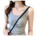Ribbed Camisole For Women, Covers Side Breasts, Prevents Exposure, Slim Fit, Can Be Worn As An Outer Layer_ecoleips.com