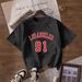 Women's Casual Round Neck Short Sleeve T-Shirt Multi-Color Style Simple Fashionable Sports Top Solid Printed Loose Fit_ecoleips.com