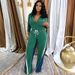 Women's Clothing Street Fashion Denim Ribbed Patchwork Jacket Strappy Sweatpants Two Piece Set_ecoleips.com