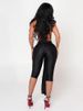 Weird Puss Patchwork Halter Romper Women Ribbon Sleeveless Elastic Backless Workout Activewear Midnight Activity Slim Playsuits_ecoleips.com