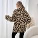 Women's Clothing Temperament Pocket Leopard Print Fashionable Leopard Print Zip-Up Hoodie With Cozy Fleece Lining – Elegant & Relaxed Fit For Women_ecoleips.com